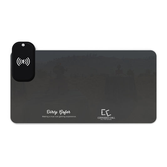 Dirty Gofer Network Wireless Charging LED Gaming Mouse Pad