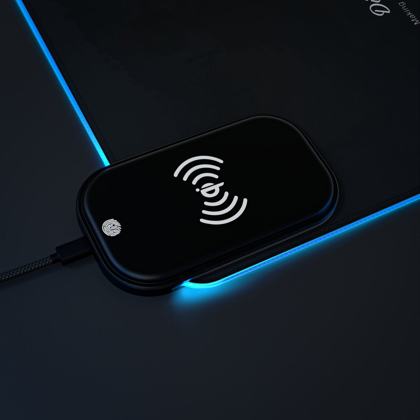 Dirty Gofer Network Wireless Charging LED Gaming Mouse Pad