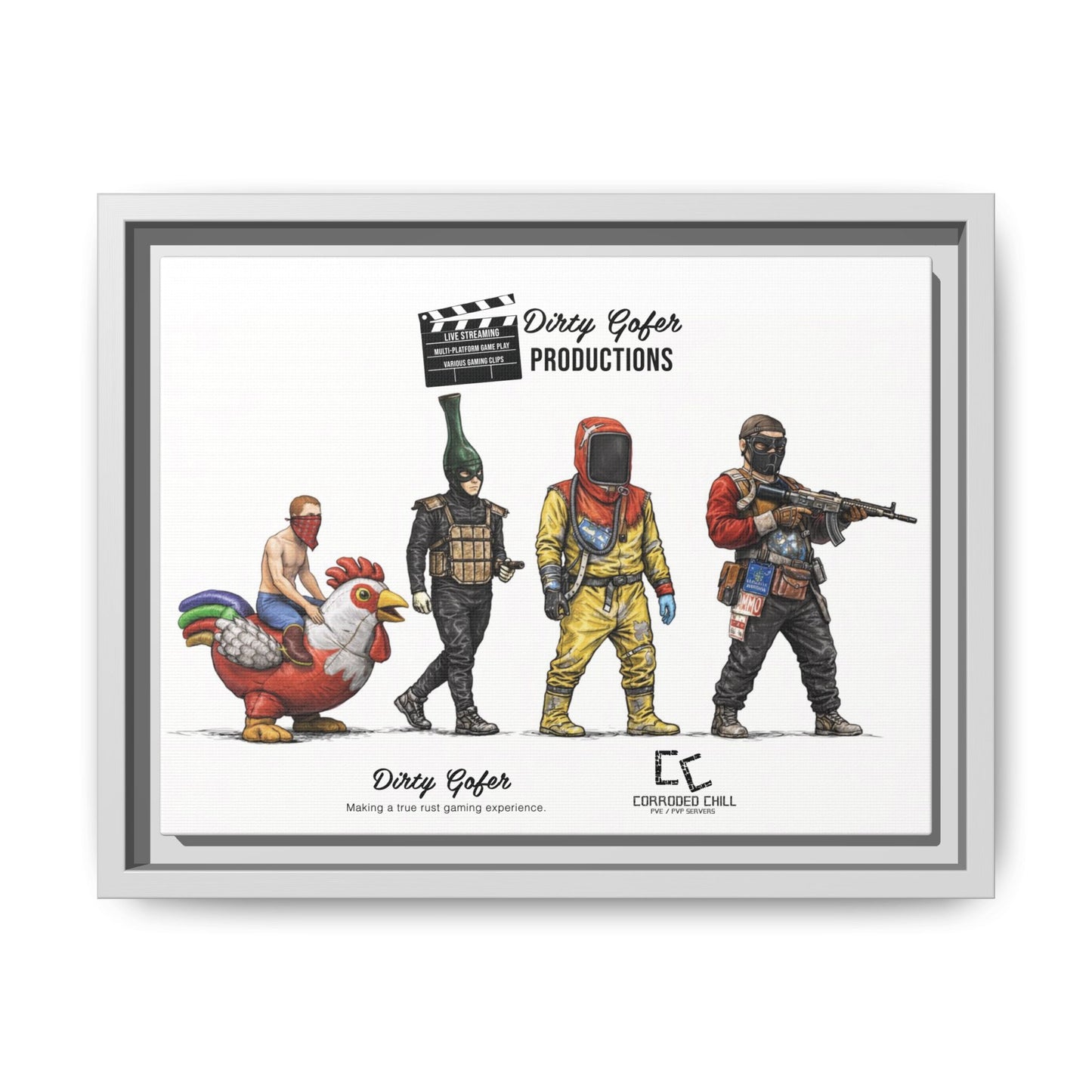 Dirty Gofer Productions – “A Cluckin' Nightmare” Canvas