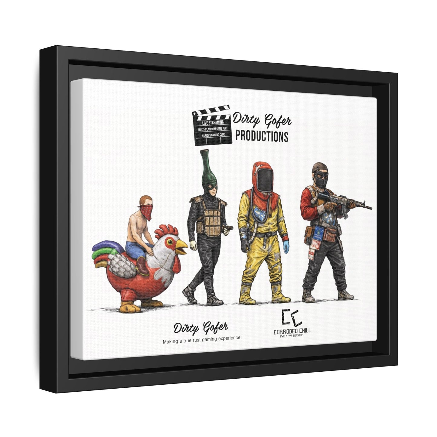 Dirty Gofer Productions – “A Cluckin' Nightmare” Canvas