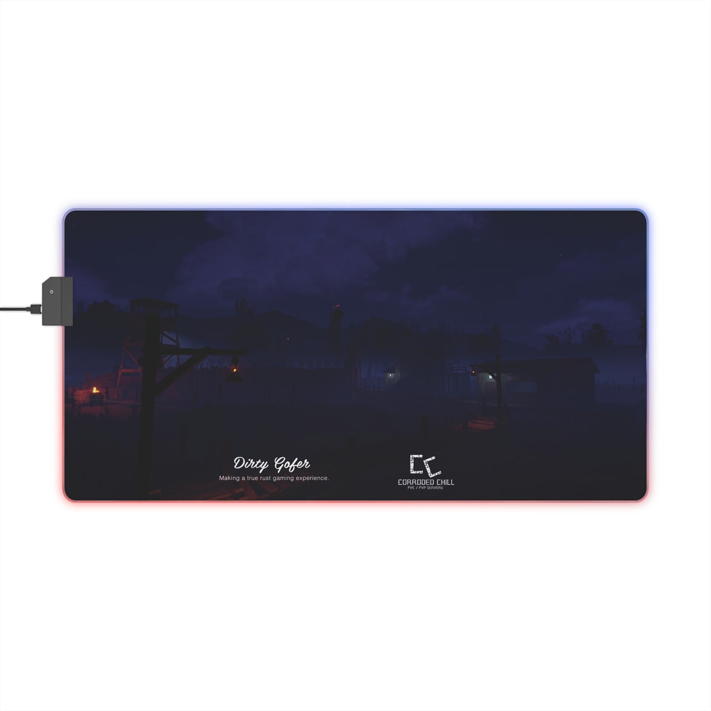Dirty Gofer Network LED Gaming Mouse Pad