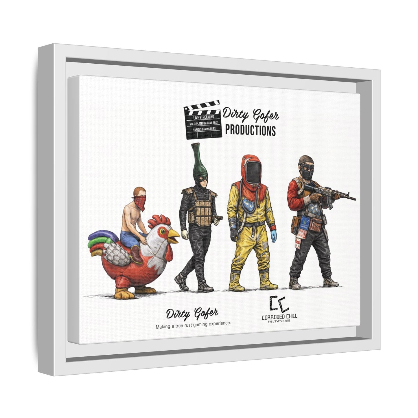 Dirty Gofer Productions – “A Cluckin' Nightmare” Canvas