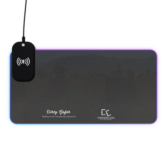 Dirty Gofer Network Wireless Charging LED Gaming Mouse Pad